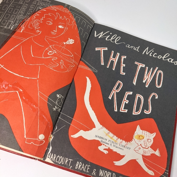 The Two Reds by William Lipkind Nicholas Mordvinoff Vintage Kids Rare 1950 - Picture 3 of 10
